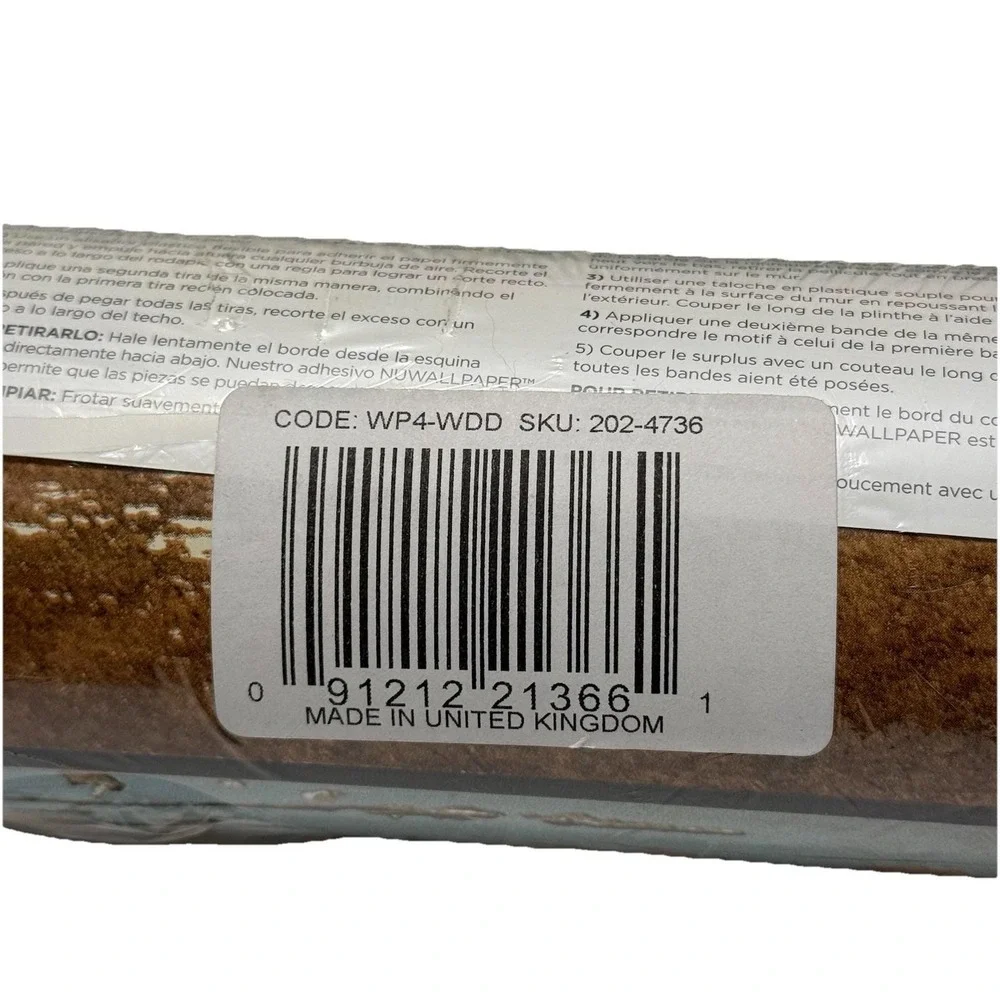 Old Salem WP4-WDD Wood Vinyl‎ Peel Stick Wallpaper 20.5